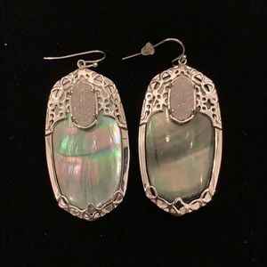 Kendra Scott silver drop earrings